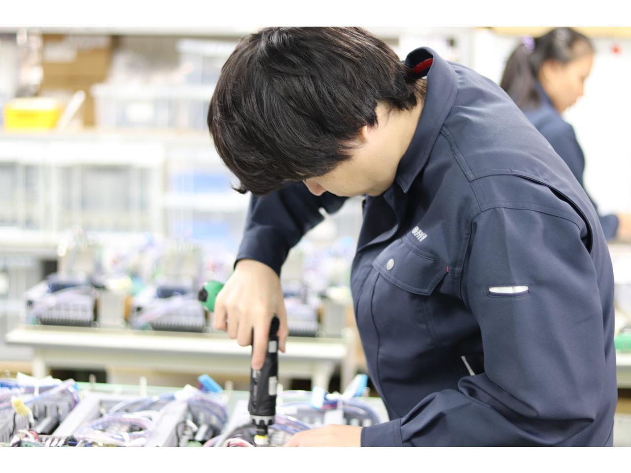 産業機械の電気配線・組立(動画有り)