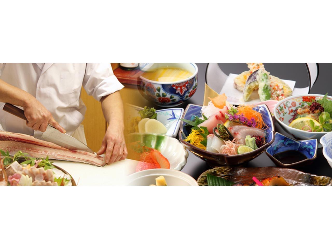 和食料理の調理師見習い