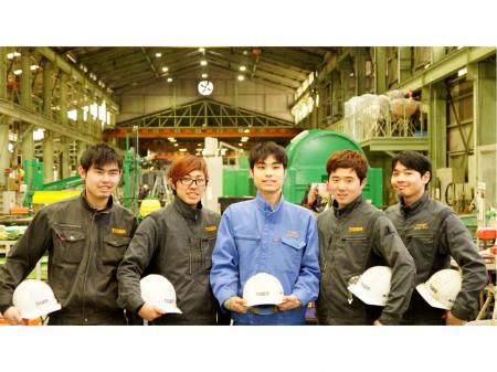 高梁市の優良企業での機械塗装職