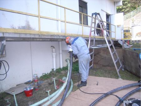 製鉄設備や配管の洗浄