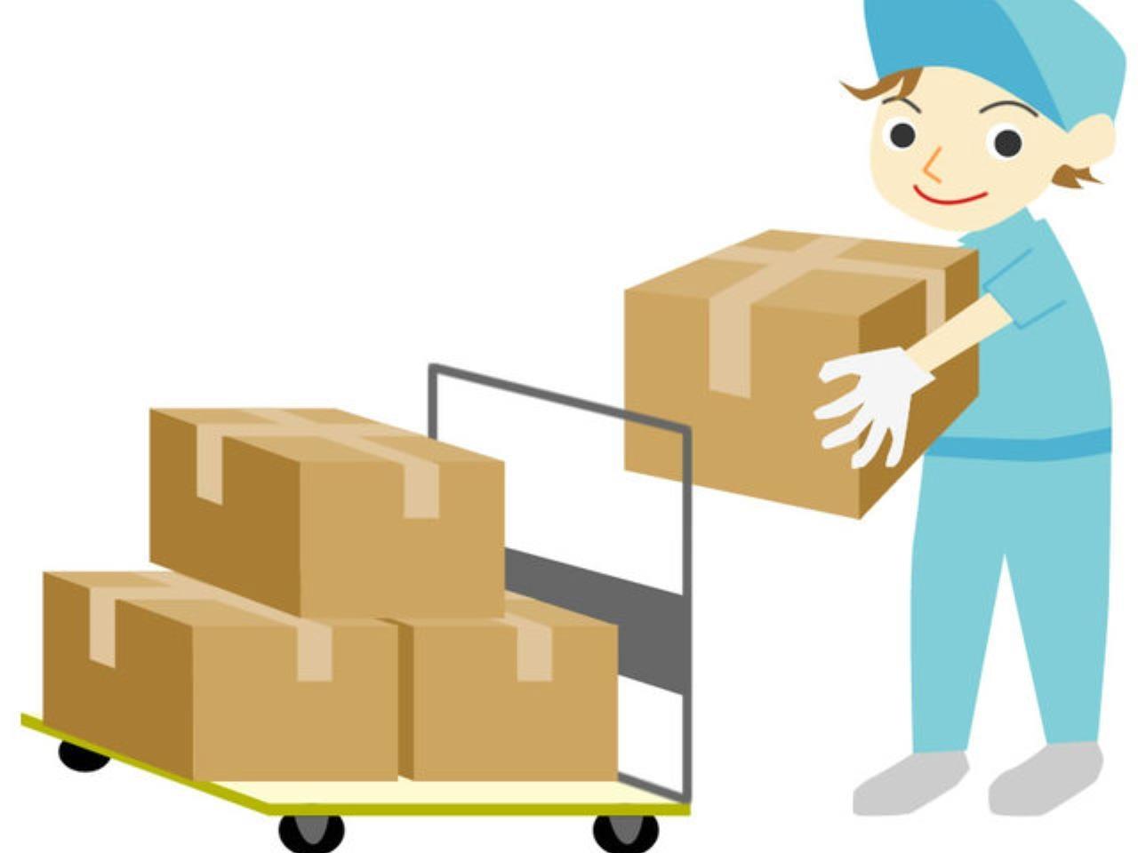 倉庫内での出荷業務