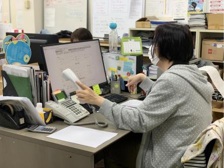 ゴルフ用品レンタル部門での営業事務