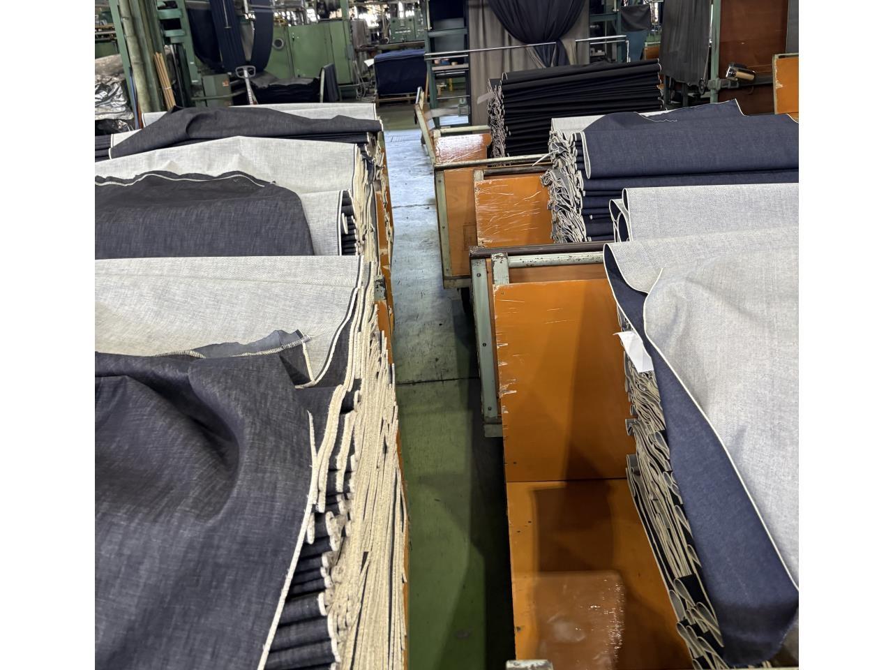 デニム生地を製品へ加工仕上げ