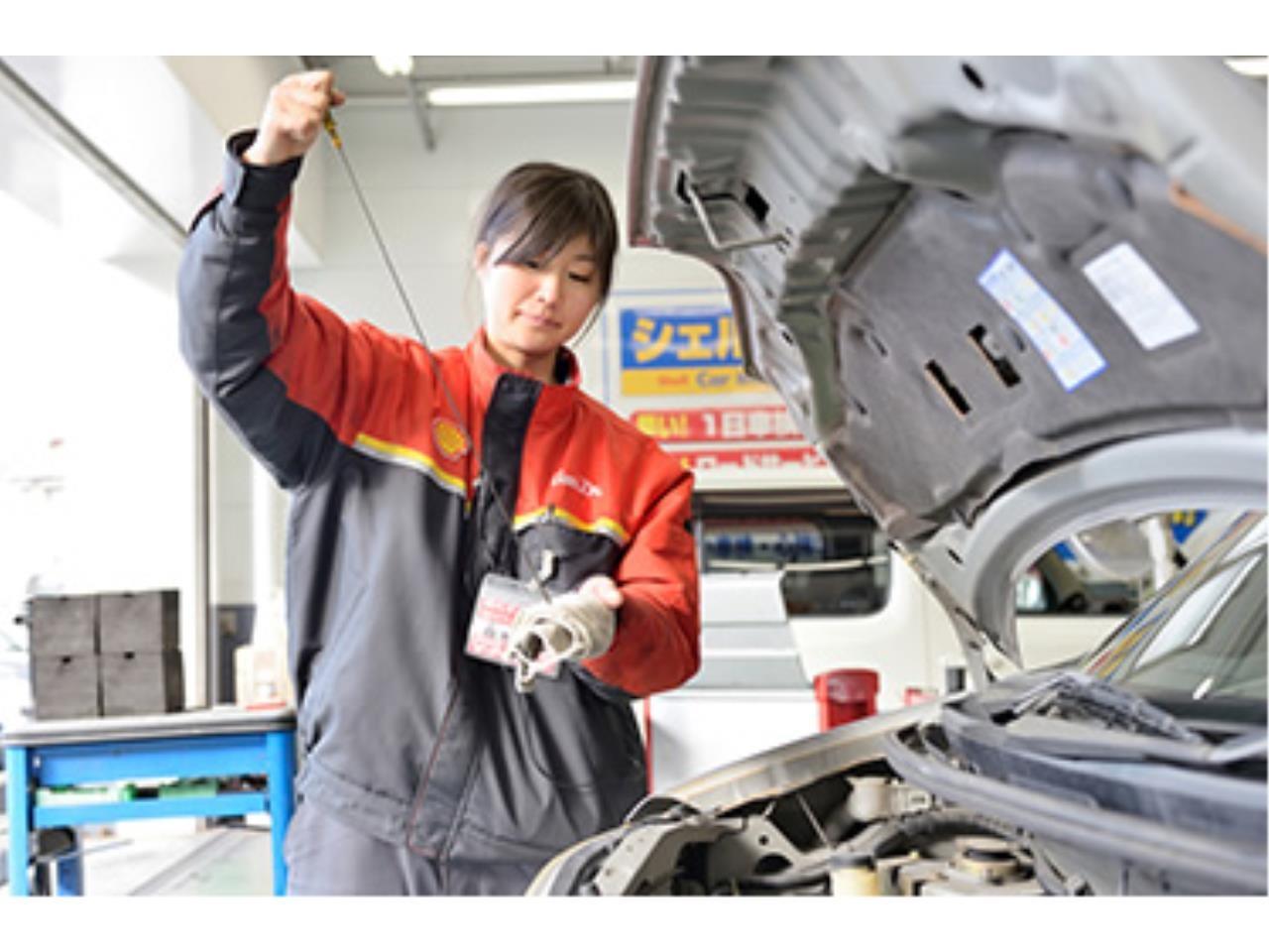 大手ガソリンスタンドでのサービススタッフ